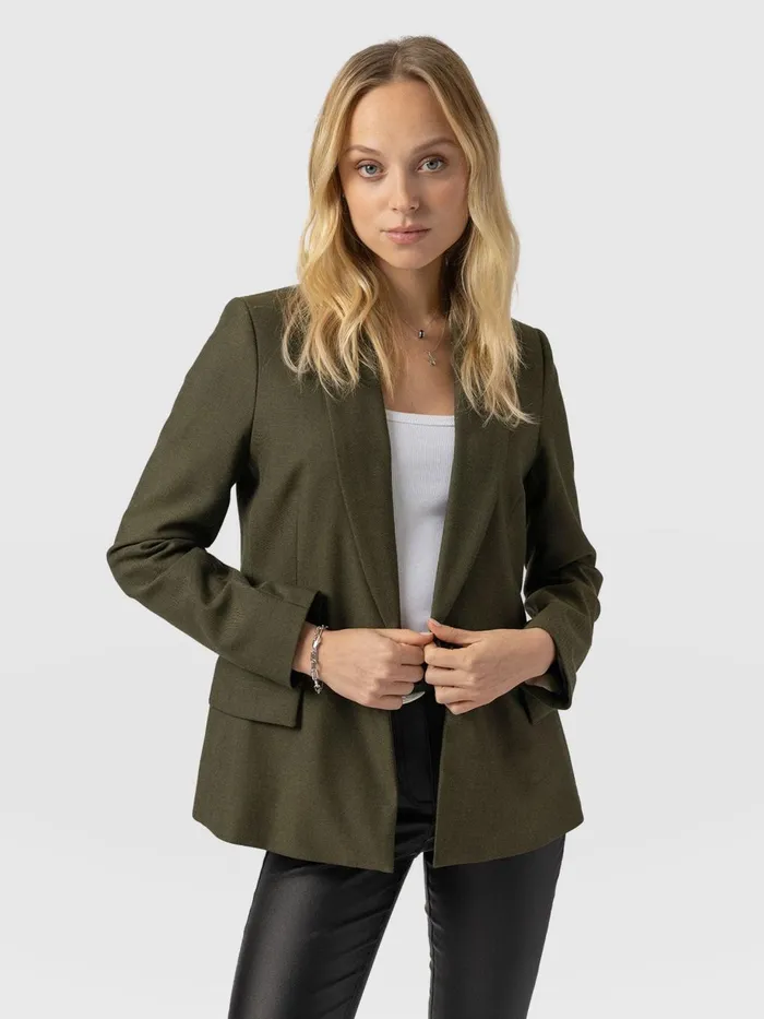 Saint And Sofia Blazers Women Argent Blazer 8211 Khaki Khaki