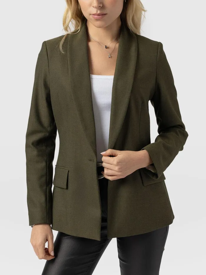 Saint And Sofia Blazers Women Argent Blazer 8211 Khaki Khaki