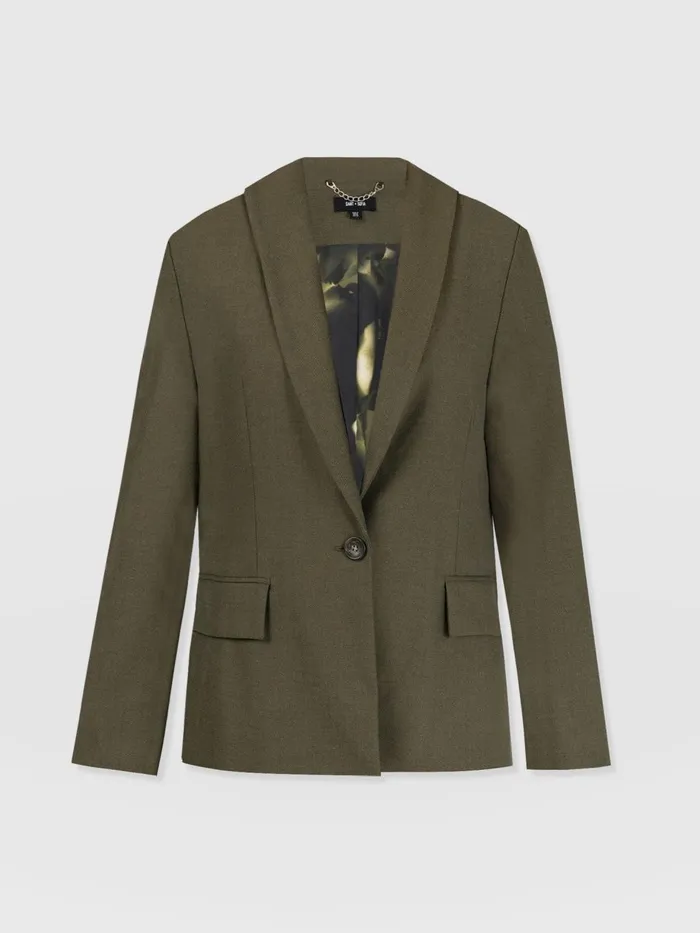 Saint And Sofia Blazers Women Argent Blazer 8211 Khaki Khaki