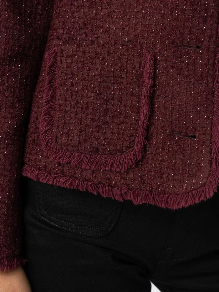 Saint And Sofia Blazers Women Ashby Jacket 8211 Maroon Maroon