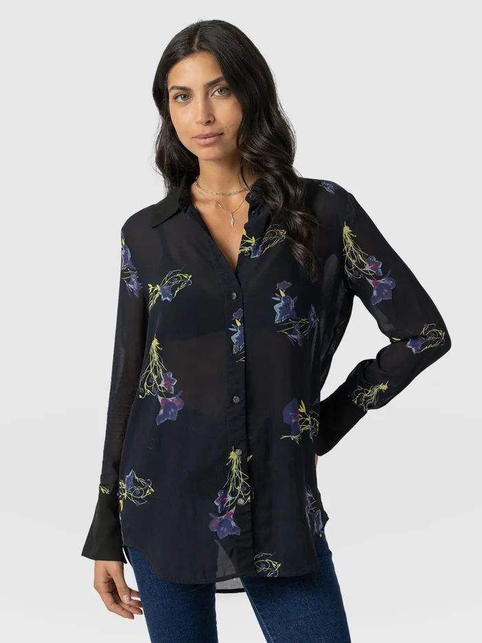 Saint And Sofia Blouses and Shirts Women Madison Shirt 8211 Blue Lily Gardens Blue Lily Gardens Saint And Sofia Blouses and Shirts Women Madison Shirt 8211 Blue Lily Gardens Blue Lily Gardens