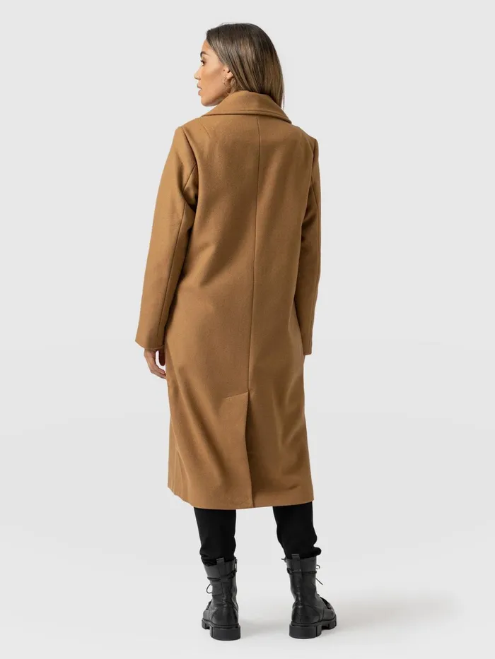 Saint And Sofia Coats and Jackets Women Halcyon Coat 8211 Camel Camel