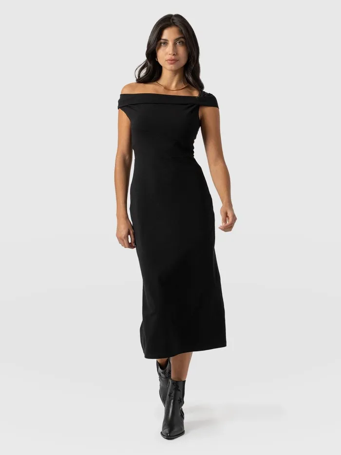 Saint And Sofia Dresses Women Kelsea Midaxi Dress 8211 Black Black