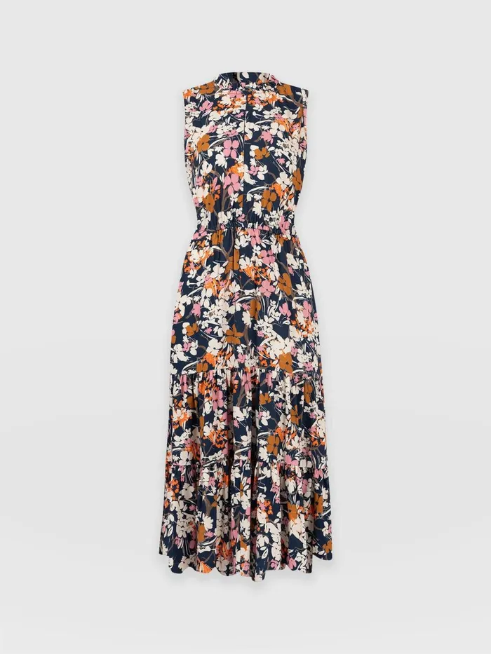 Saint And Sofia Dresses Women Orla Dress 8211 Navy Cream Floral Navy Cream Floral
