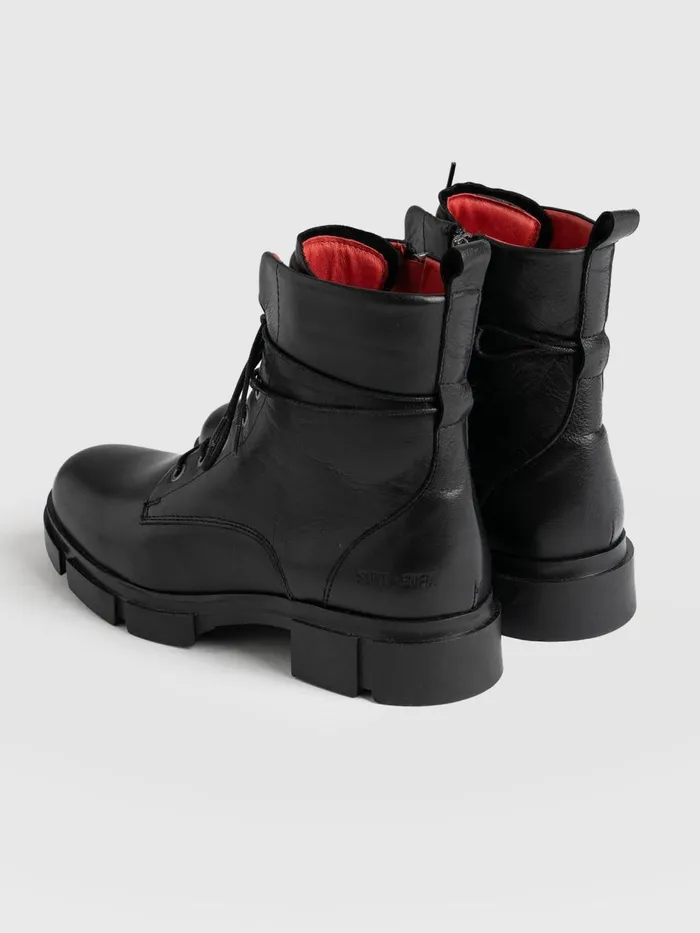 Saint And Sofia Leather Women Noho Boot 8211 Black Black