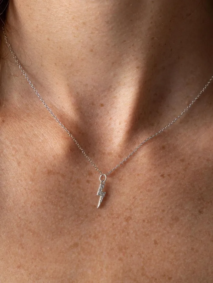 Saint And Sofia Necklaces Women Astral Lightning Charm Necklace 8211 Silver Silver