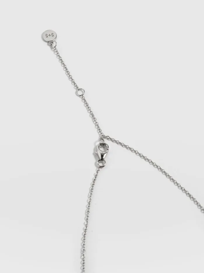 Saint And Sofia Necklaces Women Molten Disc Charm Necklace 8211 Silver Silver