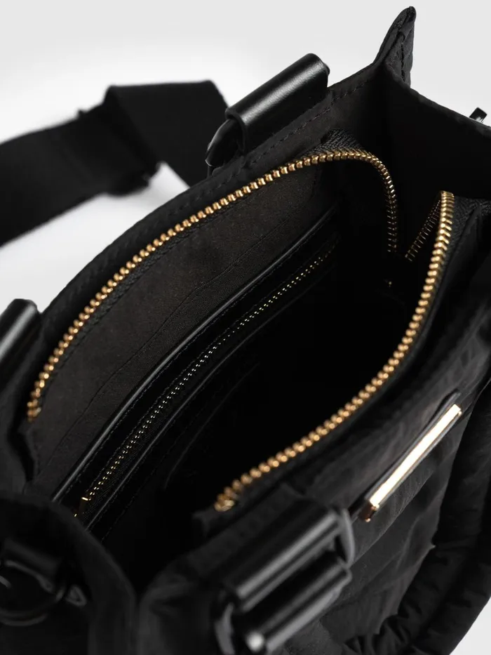 Saint And Sofia Nylon Bags Women Mini Penny Tote Bag 8211 Black Black
