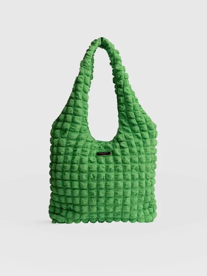 Saint And Sofia Nylon Bags Women Soho Shoulder Tote Bag 8211 Green Green