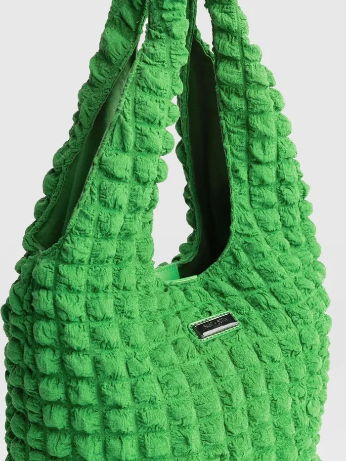 Saint And Sofia Nylon Bags Women Soho Shoulder Tote Bag 8211 Green Green