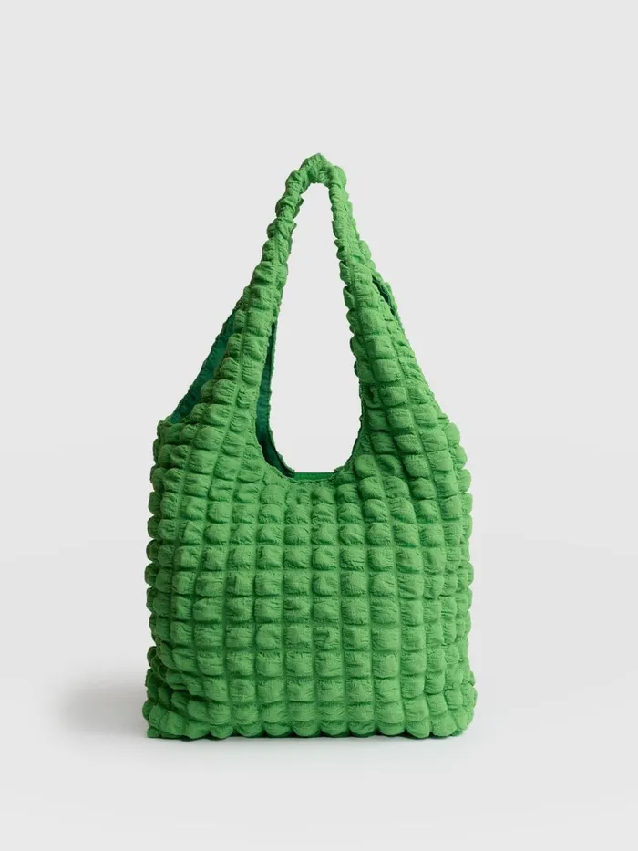 Saint And Sofia Nylon Bags Women Soho Shoulder Tote Bag 8211 Green Green