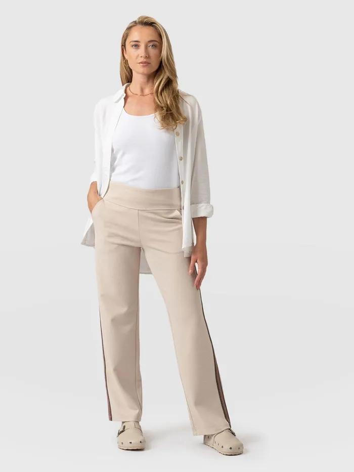 Saint And Sofia Pants Women Runway Pant 8211 Light Beige 8211 Gold Lurex Stripe Gold Lurex Stripe Saint And Sofia Pants Women Runway Pant 8211 Light Beige 8211 Gold Lurex Stripe Gold Lurex Stripe