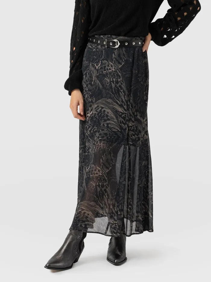 Saint And Sofia Skirts Women Audrey Skirt 8211 Spot Feather Spot Feather