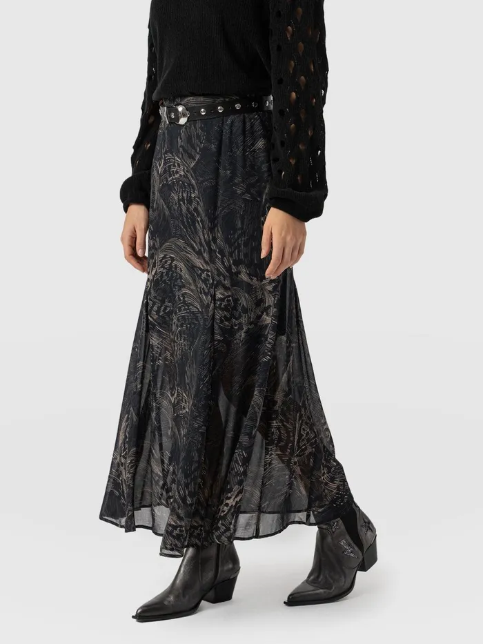 Saint And Sofia Skirts Women Audrey Skirt 8211 Spot Feather Spot Feather