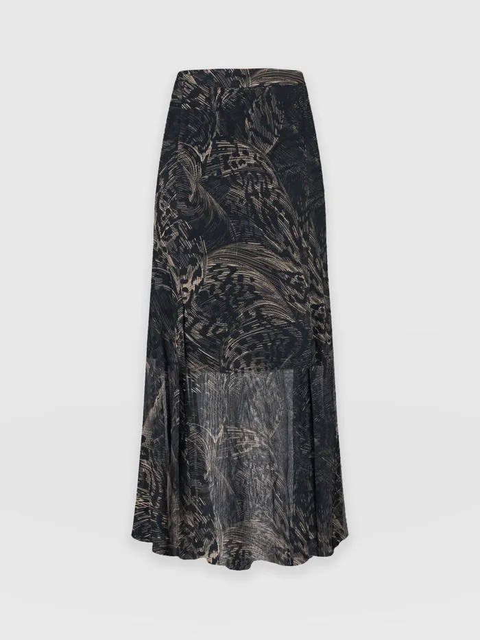 Saint And Sofia Skirts Women Audrey Skirt 8211 Spot Feather Spot Feather
