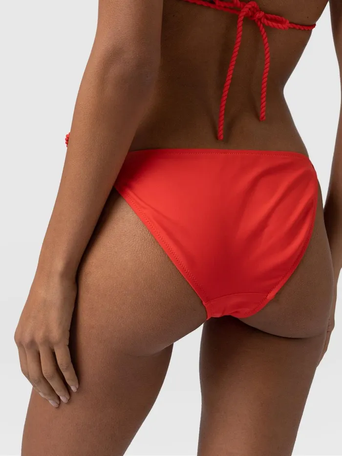 Saint And Sofia Swimwear Women Alba Tie Side Bikini Bottom 8211 Red Red