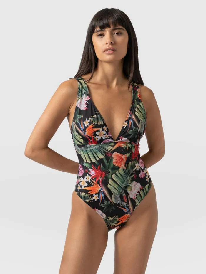 Saint And Sofia Swimwear Women Levana Swimsuit 8211 Tropics Tropics