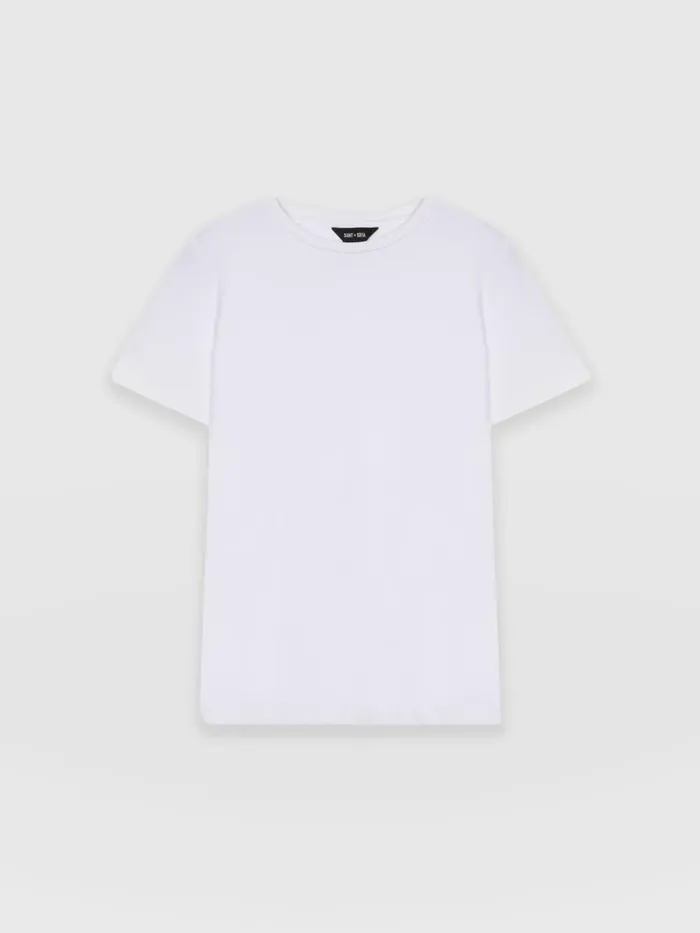 Saint And Sofia TShirts and Tanks Women Easy Cotton Tee 8211 White White