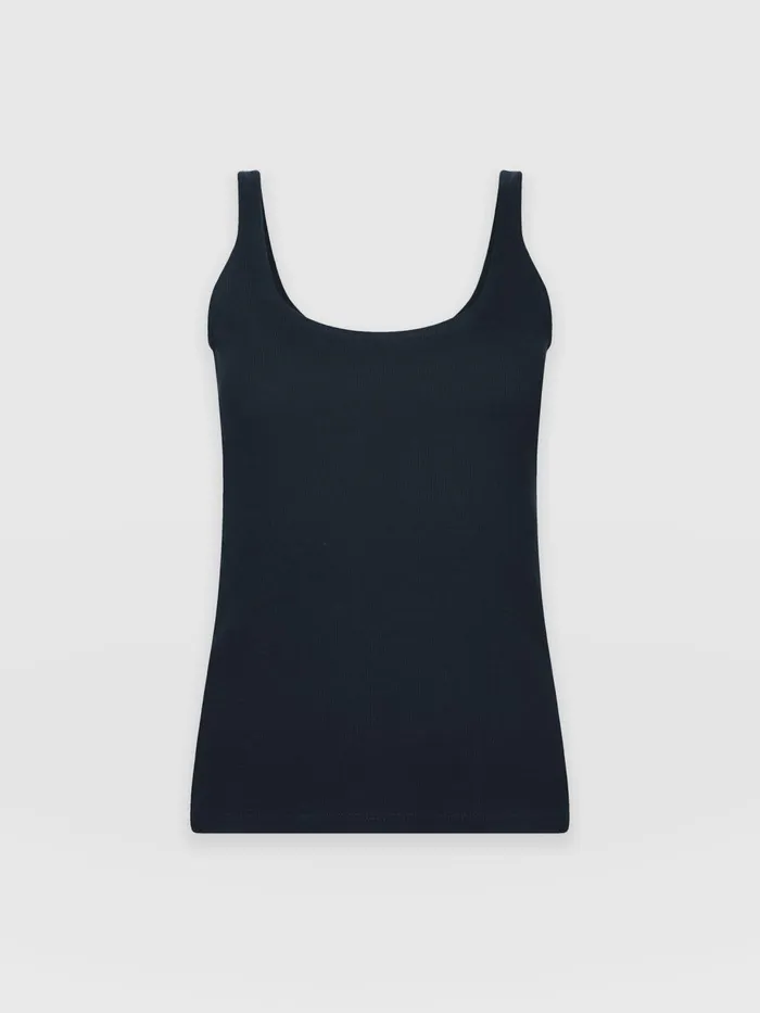 Saint And Sofia TShirts and Tanks Women Rib Cami 8211 Navy Navy