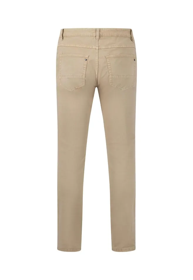 Sale Men FYNCHHATTON Comfortable Cotton Pants With Stretch Content Stonedark Navy