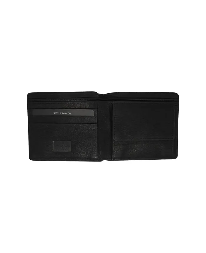 Savile Row Company Black Leather Classic Billfold Wallet With Coin Pouch Black Men Leather Goods Savile Row Company Black Leather Classic Billfold Wallet With Coin Pouch Black Men Leather Goods