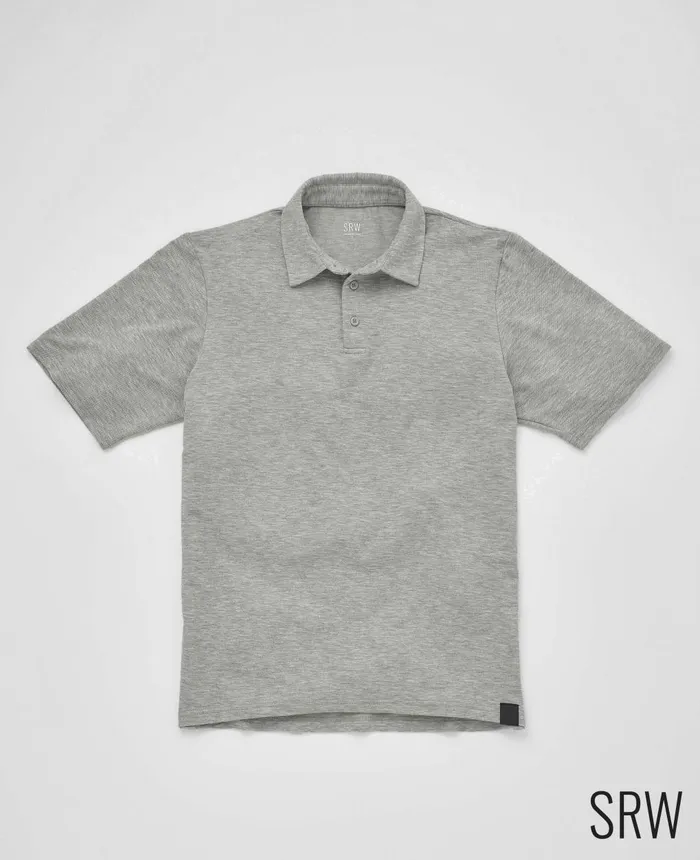Savile Row Company Marl Grey Short Sleeve Active Polo Shirt Grey Men Polo Shirts Savile Row Company Marl Grey Short Sleeve Active Polo Shirt Grey Men Polo Shirts