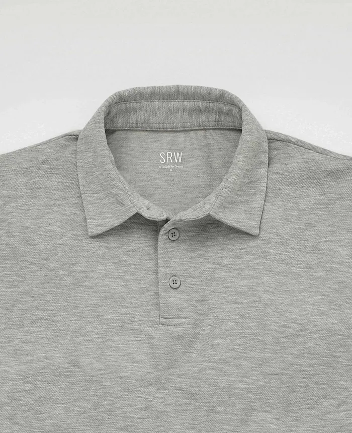 Savile Row Company Marl Grey Short Sleeve Active Polo Shirt Grey Men Polo Shirts Savile Row Company Marl Grey Short Sleeve Active Polo Shirt Grey Men Polo Shirts