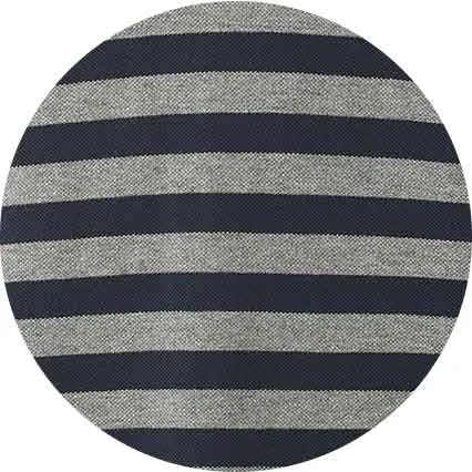 Savile Row Company Navy Grey Stripe Long Sleeve Polo Shirt Men Polo Shirts