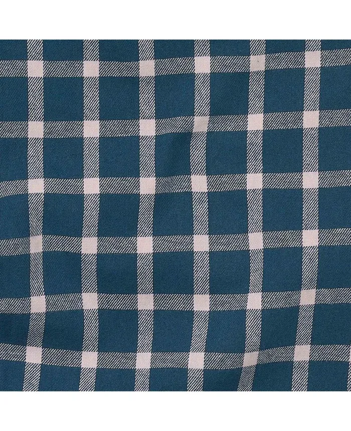 Savile Row Company Navy Pink Check Brushed Cotton Lounge Pants Navy Pink Check Men Lounge Pants