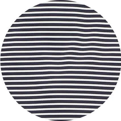 Savile Row Company Navy White Stripe Short Sleeve Active Polo Shirt Navy White Stripe Men Polo Shirts