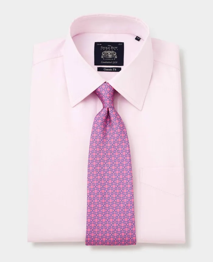 Savile Row Company Pink Twill Classic Fit NonIron Formal Shirt 8211 Double Cuff Men NonIron Shirts Savile Row Company Pink Twill Classic Fit NonIron Formal Shirt 8211 Double Cuff Men NonIron Shirts