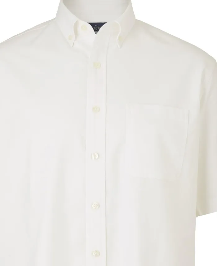 Savile Row Company White Classic Fit Short Sleeve Oxford Shirt White Men Casual Shirts Savile Row Company White Classic Fit Short Sleeve Oxford Shirt White Men Casual Shirts