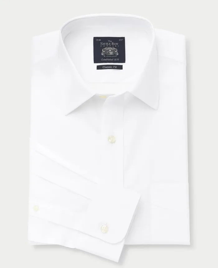 Savile Row Company White Poplin Classic Fit Formal Shirt 8211 Single Or Double Cuff Men Formal Shirts Savile Row Company White Poplin Classic Fit Formal Shirt 8211 Single Or Double Cuff Men Formal Shirts