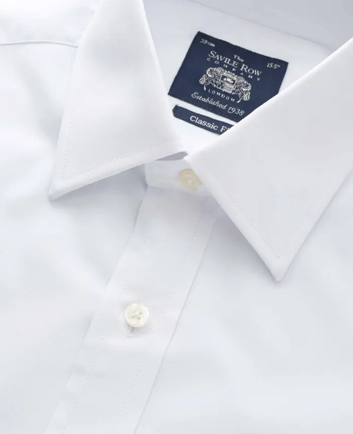 Savile Row Company White Poplin Classic Fit Formal Shirt 8211 Single Or Double Cuff Men Formal Shirts Savile Row Company White Poplin Classic Fit Formal Shirt 8211 Single Or Double Cuff Men Formal Shirts