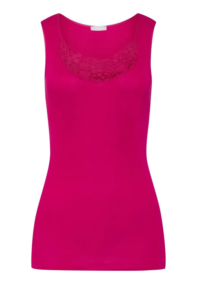 Scoop Neck Tank Top Fuchsia Women HANRO Tank Tops