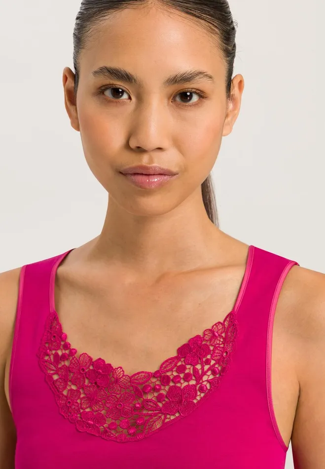 Scoop Neck Tank Top Fuchsia Women HANRO Tank Tops