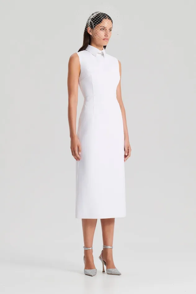 SCUBA PENCIL DRESS WHITE Women Dresses Scanlan Theodore