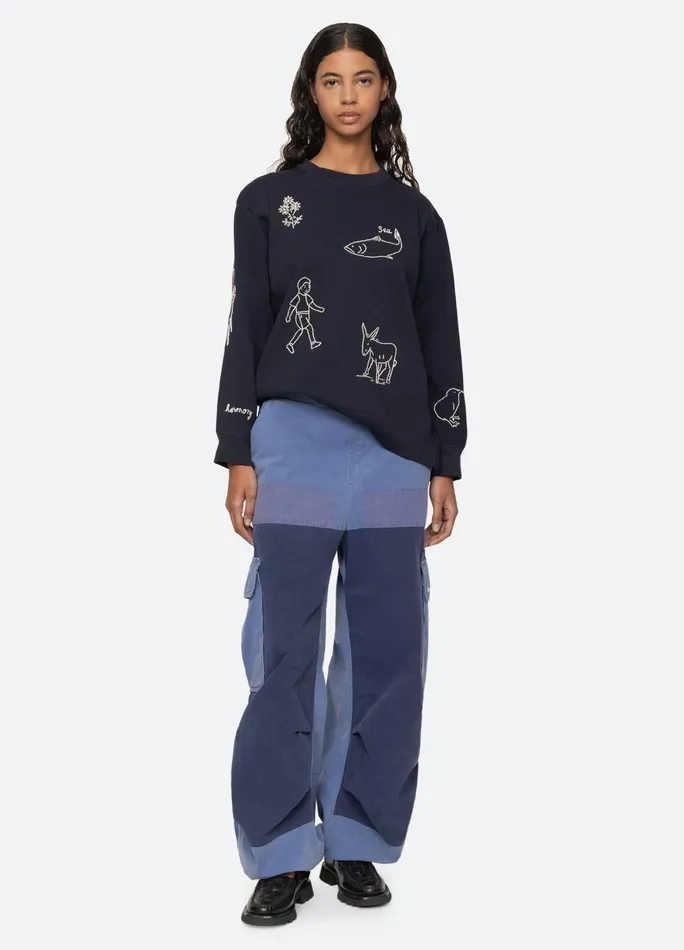 Sea New York Bottoms Demi Pants Blue 8211 Women