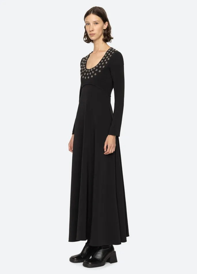 Sea New York Dresses Caryl LS Dress Black 8211 Women