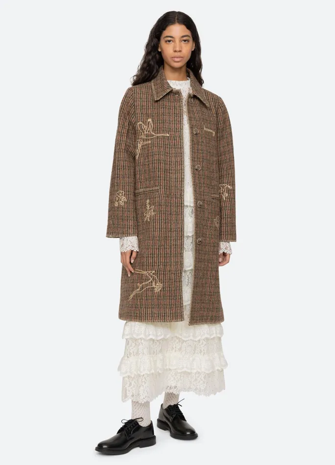 Sea New York Outerwear Martha Coat Multi 8211 Women