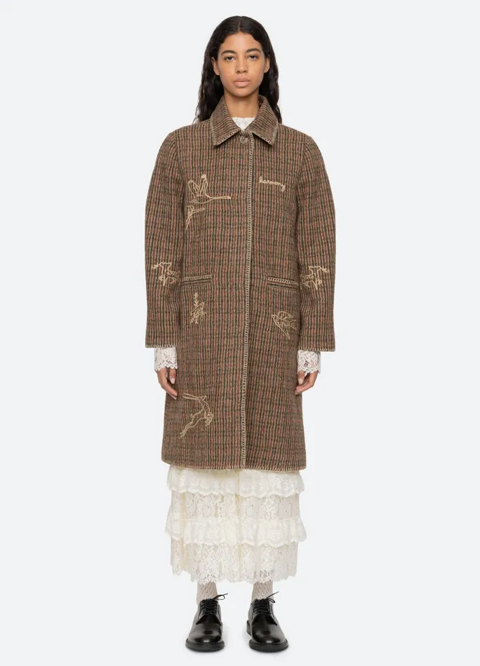 Sea New York Outerwear Martha Coat Multi 8211 Women