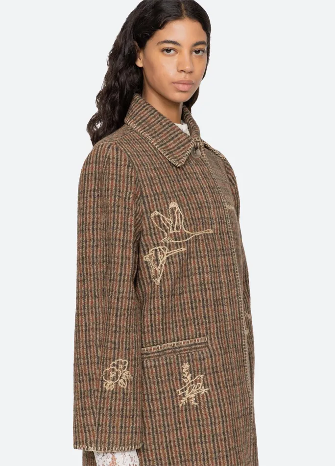 Sea New York Outerwear Martha Coat Multi 8211 Women