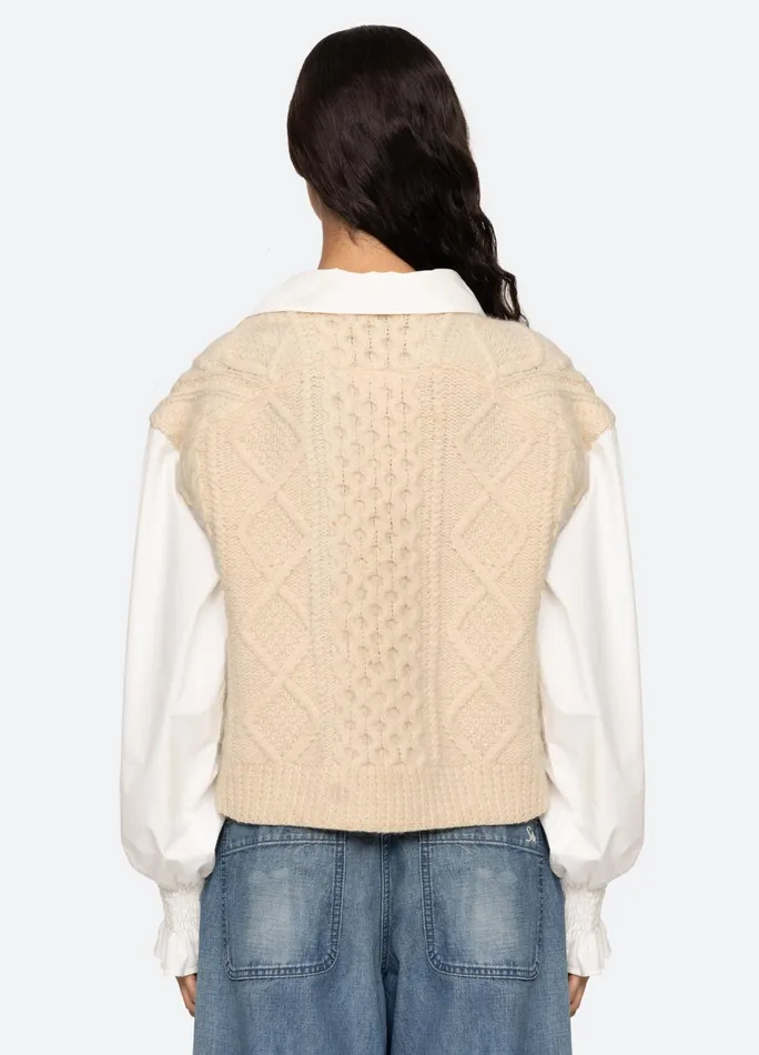 Sea New York Tops Devana LS Sweater Cream 8211 Women