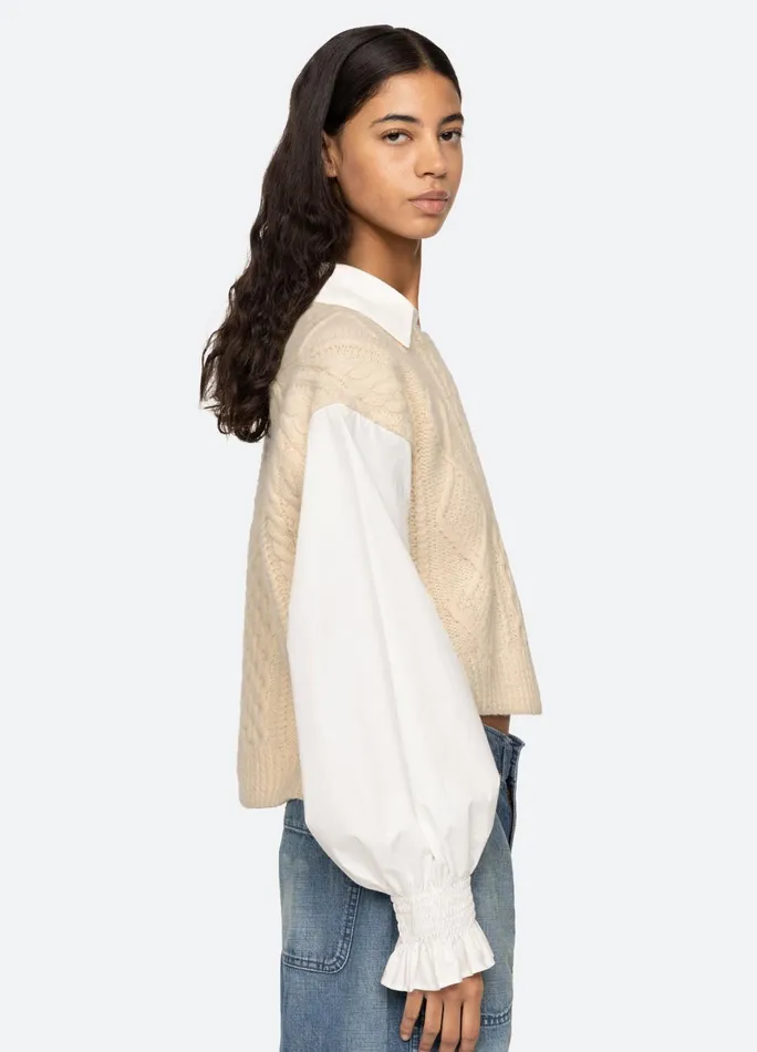 Sea New York Tops Devana LS Sweater Cream 8211 Women