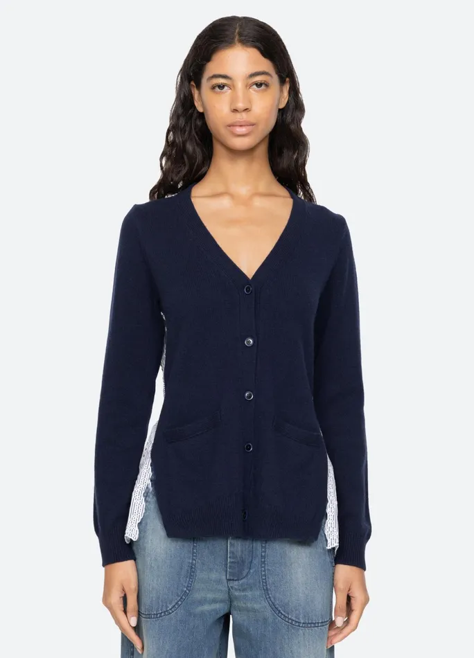 Sea New York Tops Lennon Cardigan Navy 8211 Women