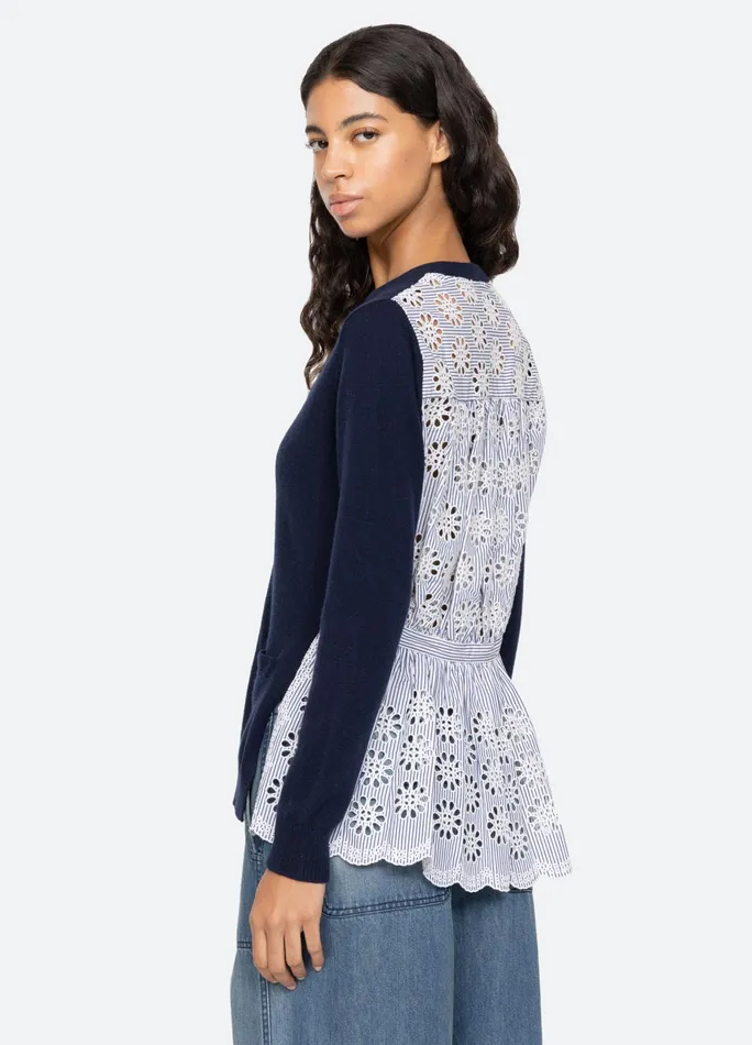 Sea New York Tops Lennon Cardigan Navy 8211 Women