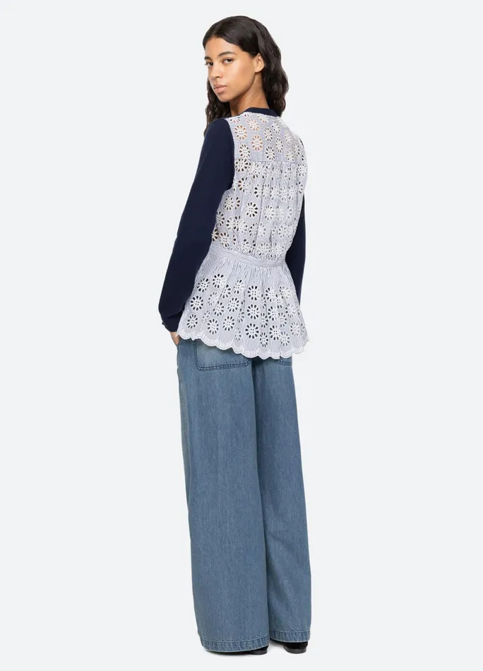 Sea New York Tops Lennon Cardigan Navy 8211 Women