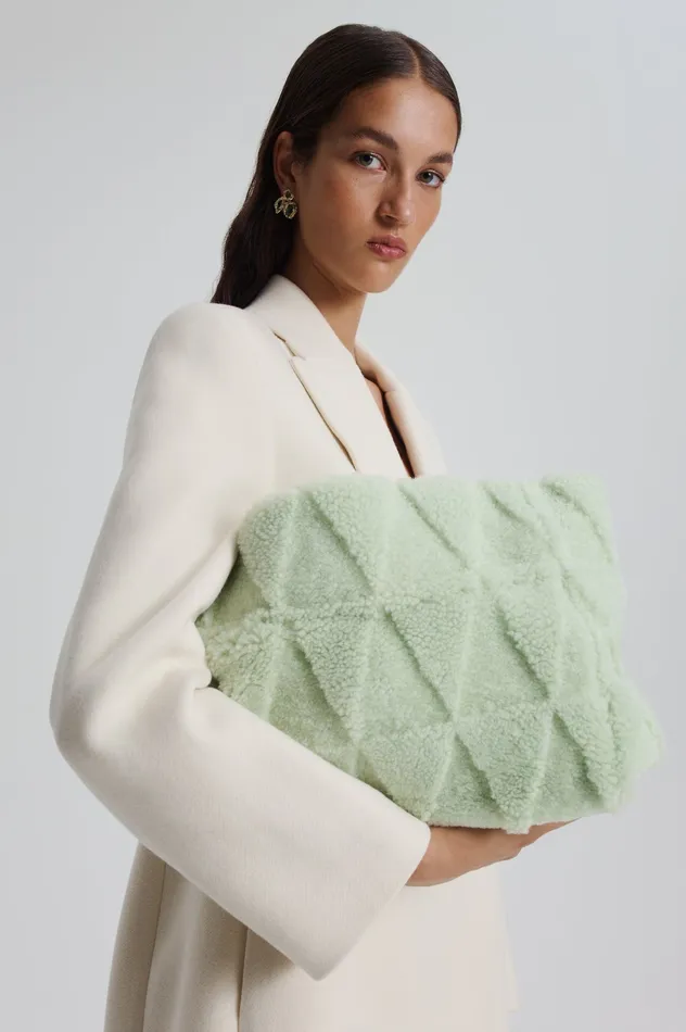 SHEARLING TOTE MINT Women Bags Scanlan Theodore