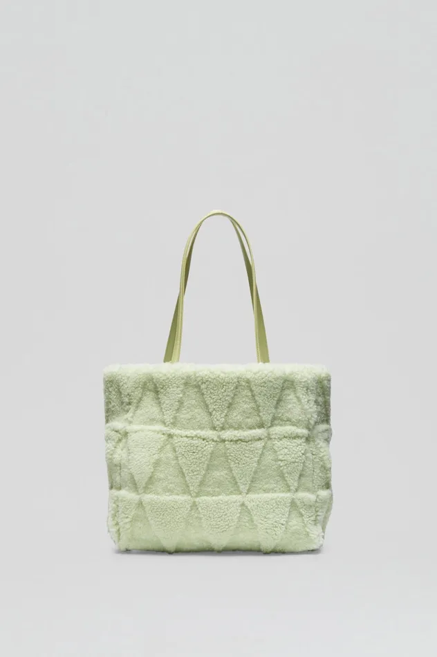 SHEARLING TOTE MINT Women Bags Scanlan Theodore SHEARLING TOTE MINT Women Bags Scanlan Theodore