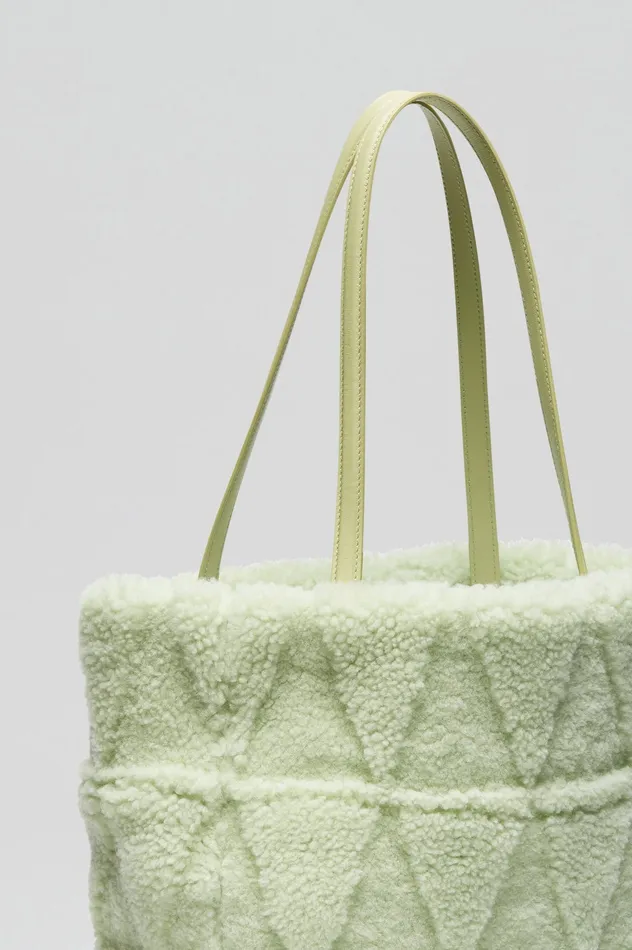 SHEARLING TOTE MINT Women Bags Scanlan Theodore SHEARLING TOTE MINT Women Bags Scanlan Theodore